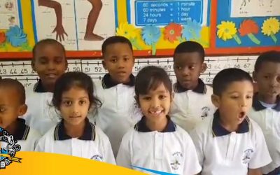 Grade 1 Learners singing two songs in different lanuages